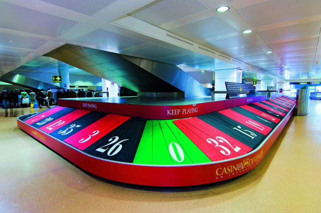 Cinta transportadora de maletas en Aeropuerto Las Vegas