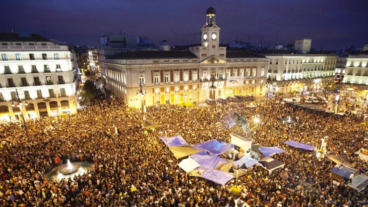 Tomarse las uvas en la Puerta del Sol