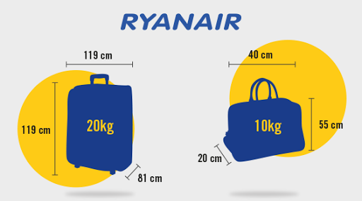 Ryanair por el equipaje mano